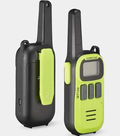 Decathlon WT100 Rechargeable Walkie-Talkies — gear used in the show
